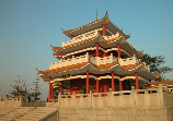 宋元崖門海戰仿古船望崖樓
